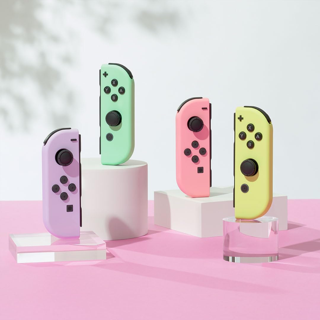 Par de Joy-Con rosa pastel (I) y amarillo pastel (D) para Nintendo Switch