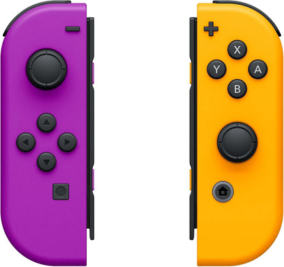 Par de Joy-Con morado neón (I) y naranja neón (D) para Nintendo Switch