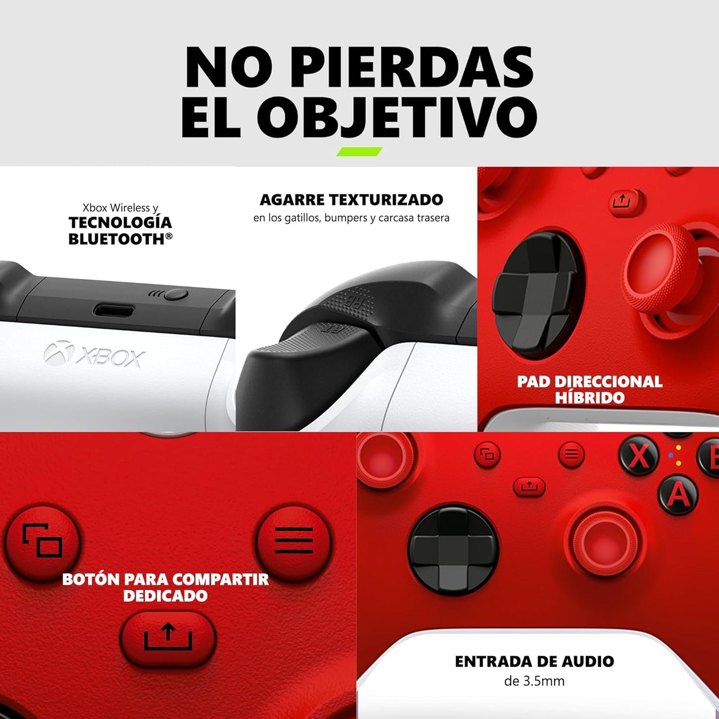 Control inalámbrico Xbox – Pulse Red
