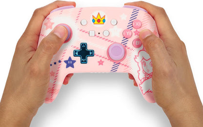 Control inalámbrico para Nintendo Switch – Princesa Peach (cuadros)