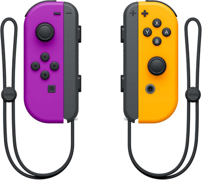 Par de Joy-Con morado neón (I) y naranja neón (D) para Nintendo Switch
