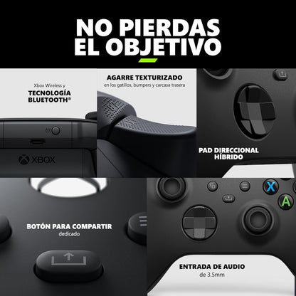 Control inalámbrico Xbox – Carbon Black