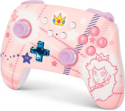 Control inalámbrico para Nintendo Switch – Princesa Peach (cuadros)