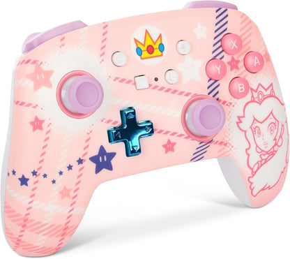 Control inalámbrico para Nintendo Switch – Princesa Peach (cuadros)
