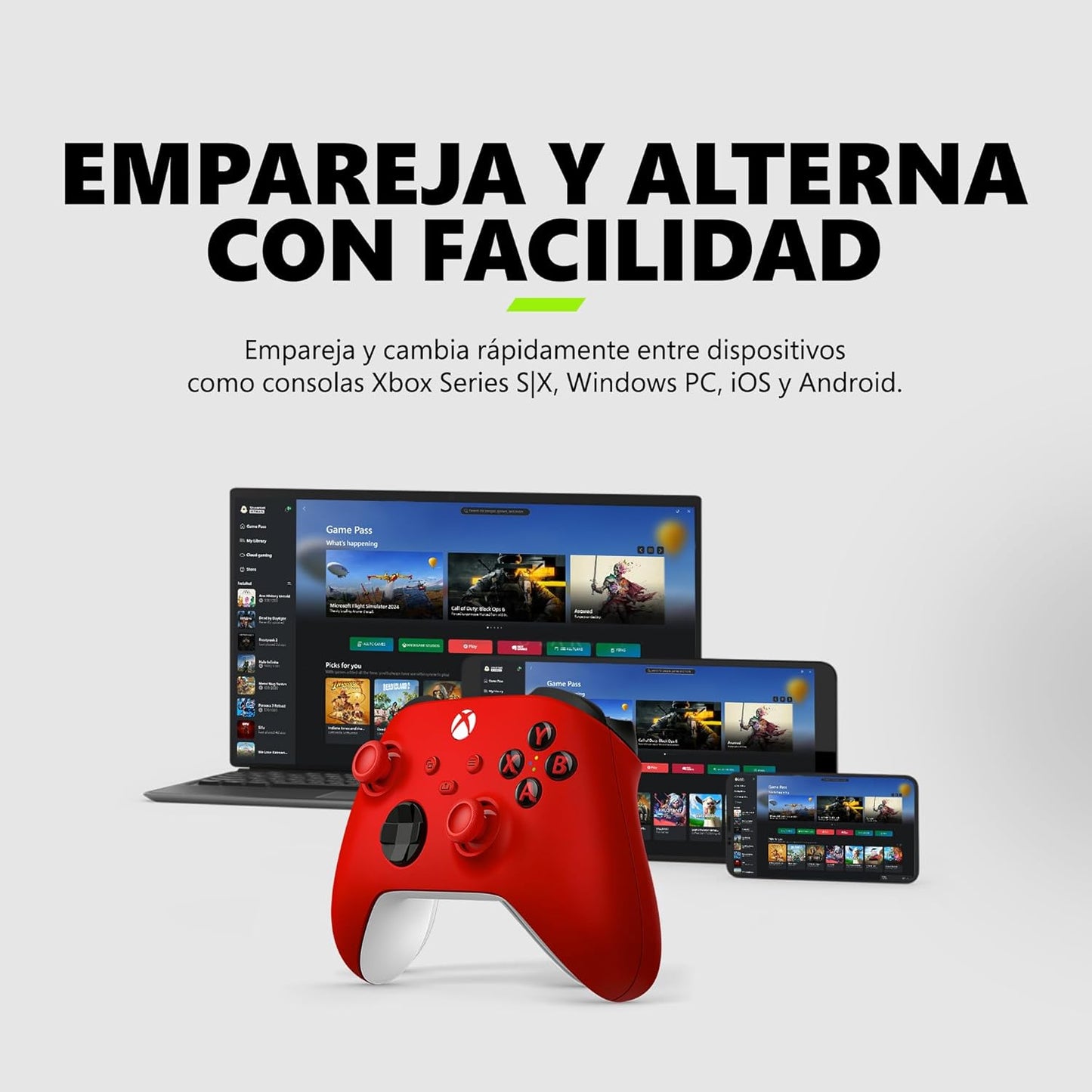 Control inalámbrico Xbox – Pulse Red