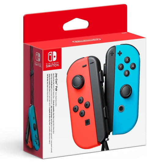 Par de Joy-Con rojo neón (I) y azul neón (D) para Nintendo Switch