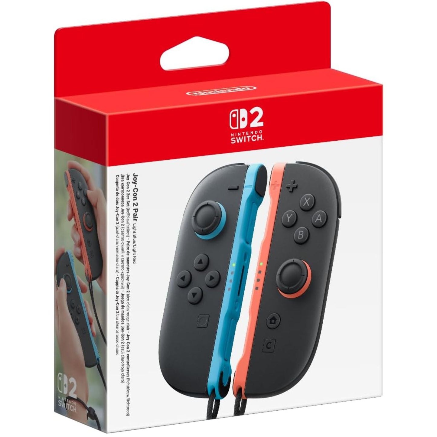 Par de Joy-Con rojo y azul para Nintendo Switch 2