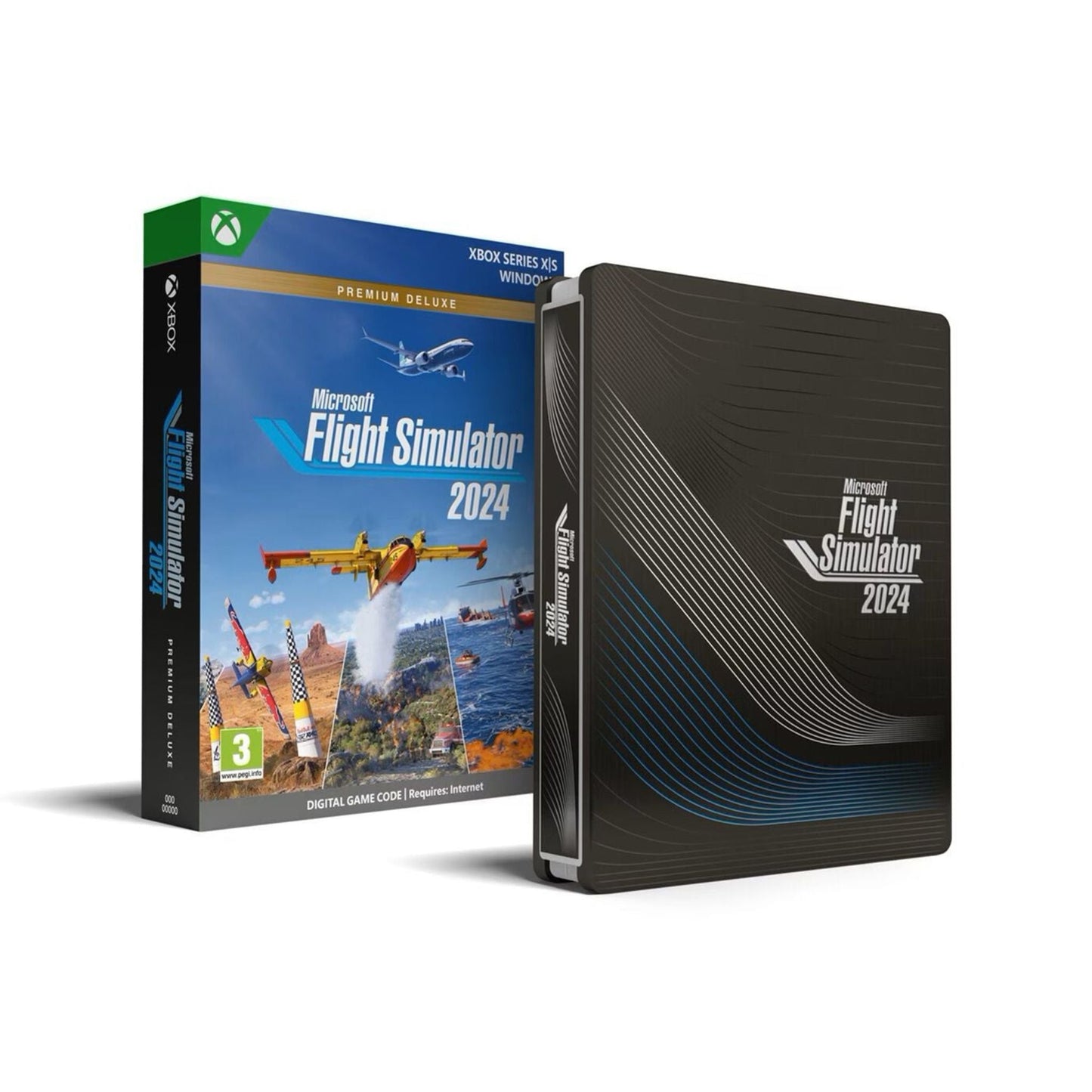 Microsoft Flight Simulator 2024 – Edición Premium Deluxe SteelBook - XBOX SERIES X