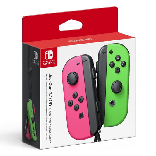 Par de Joy-Con verde neón (I) y rosa neón (D) para Nintendo Switch
